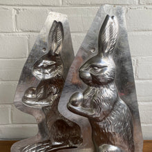 Load image into Gallery viewer, Antique Large Rabbit Holding Egg Mold 14-1/2”h