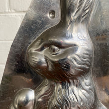 Load image into Gallery viewer, Antique Large Rabbit Holding Egg Mold 14-1/2”h