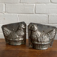 Load image into Gallery viewer, Antique Nesting Hen on Basket Chocolate Mold #17