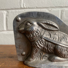 Load image into Gallery viewer, Antique Rabbit Pulling Cart of Eggs Chocolate Mold #12 Made in New York