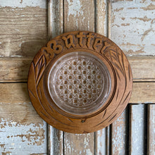 Load image into Gallery viewer, Antique Victorian Treen Carved Butter Dish
