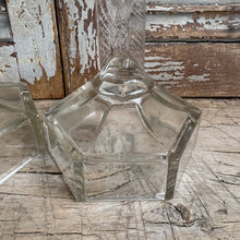 Load image into Gallery viewer, Pair of Antique Glass Crucifix Candlestick Holders
Early 20th Century