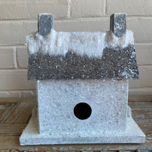 Load image into Gallery viewer, Cream Papier-Mâché House with Sheep
