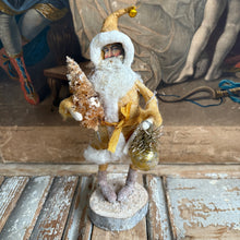 Load image into Gallery viewer, Handmade Spun Cotton Santa Ornaments