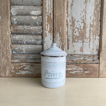 Load image into Gallery viewer, Vintage French Enamel Canister Set/5