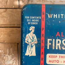 Load image into Gallery viewer, Vintage White Cross First Aid Tin c1940