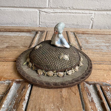 Load image into Gallery viewer, Antique 1920s German Half Doll Hat Pincushion
