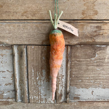 Load image into Gallery viewer, Handmade Spun Cotton Carrot Ornament by Karat and Clover in Toronto