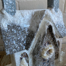 Load image into Gallery viewer, Cream Papier-Mâché House with Sheep