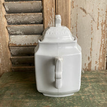Load image into Gallery viewer, Antique Ironstone Covered Sugar Bowl c1900