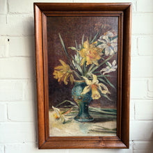 Load image into Gallery viewer, Vintage Still-Life of Daffodils - Oil on Canvas c1940
