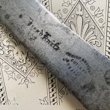 Load image into Gallery viewer, Antique Carved Wood Bread Knife with Wheat Sheaf Handle - England