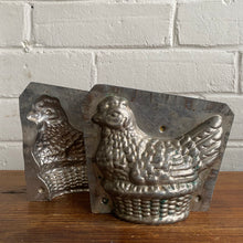 Load image into Gallery viewer, Antique Nesting Hen on Basket Chocolate Mold #17