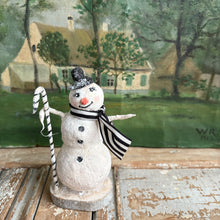 Load image into Gallery viewer, Handmade Spun Cotton Standing Snowman