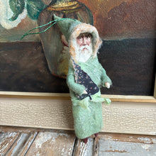 Load image into Gallery viewer, Handmade Spun Cotton Santa Ornaments