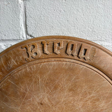 Load image into Gallery viewer, Antique Victorian Carved Bread Board - "Bread"