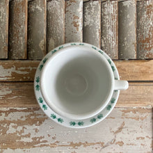 Load image into Gallery viewer, Vintage Green Leaf Restaurantware Cup and Saucer c1966