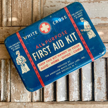Load image into Gallery viewer, Vintage White Cross First Aid Tin c1940