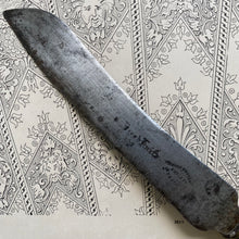 Load image into Gallery viewer, Antique Carved Wood Bread Knife with Wheat Sheaf Handle - England