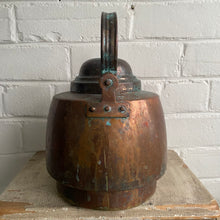 Load image into Gallery viewer, Antique European Round Hammered Copper Teapot