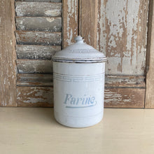 Load image into Gallery viewer, Vintage French Enamel Canister Set/5