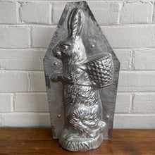 Load image into Gallery viewer, Antique Large Chocolate Rabbit Mold 15”