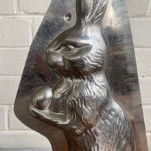 Load image into Gallery viewer, Antique Large Rabbit Holding Egg Mold 14-1/2”h