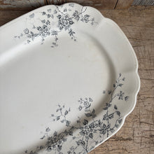 Load image into Gallery viewer, Antique English Ironstone Floral Platter | c.1890–1910