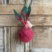 Load image into Gallery viewer, Handmade Spun Cotton Beet Ornaments by Karat and Clover Company in Toronto