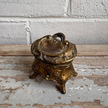 Load image into Gallery viewer, Antique French Gilt Jewelry Box c1890
