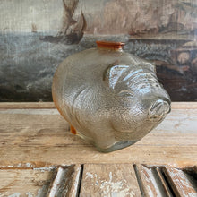 Load image into Gallery viewer, Mid-Century Vintage Glass Piggy Bank c1950s