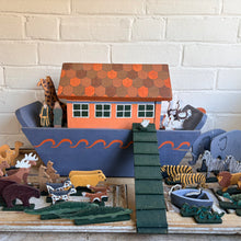 Load image into Gallery viewer, Vintage Folk Art Handmade Noah's Ark c1970s