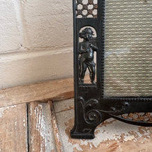 Load image into Gallery viewer, Victorian Cast Metal Cherub Picture Frame c.1900