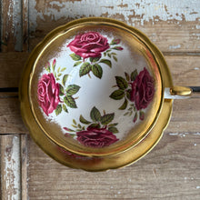 Load image into Gallery viewer, Vintage Paragon Crimson Rose Teacup and Saucer