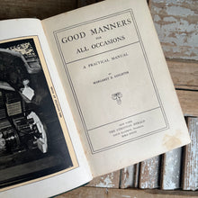 Load image into Gallery viewer, Antique 1904 Good Manners for All Occasions Book