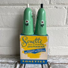 Load image into Gallery viewer, Vintage Sonette Salt + Pepper Dispenser Set c1940s