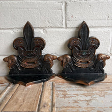 Load image into Gallery viewer, Vintage Boy Scouts Cast Metal Bookends (Pair)