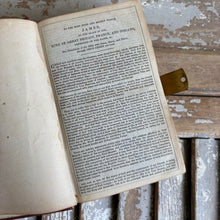 Load image into Gallery viewer, Antique Victorian Pocket Holy Bible - Oxblood Leather with Brass Clasp