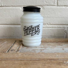 Load image into Gallery viewer, Vintage Milk Glass Beehive Range Shaker Set/4 c1940