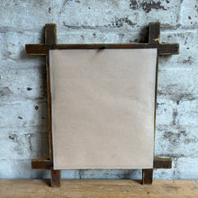 Load image into Gallery viewer, Antique Dog Print in Tramp Art Frame