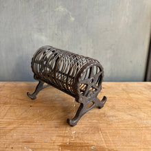 Load image into Gallery viewer, Antique Victorian Star Cast Iron Letter Holder - Wire Mail Rack