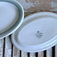 Load image into Gallery viewer, Vintage Duraline Grindley Oval Platter - Pale Blue Rim c1960s