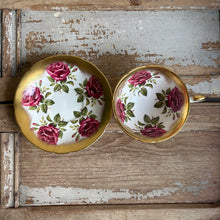 Load image into Gallery viewer, Vintage Paragon Crimson Rose Teacup and Saucer