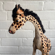 Load image into Gallery viewer, Rare Antique Victorian Taxidermy-Style Giraffe Figure in Real Fur