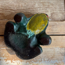 Load image into Gallery viewer, Antique Painted Cast Iron Bullfrog Doorstop