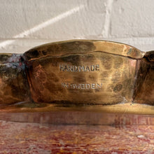 Load image into Gallery viewer, Art Deco Swedish Handmade Arvika Brass Scalloped Tray