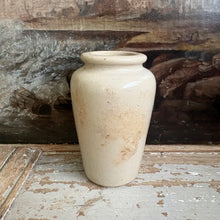 Load image into Gallery viewer, Antique “Dune Fresh Cream” Stoneware Pot – Stranraer Dairy Advertising Jar