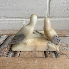 Load image into Gallery viewer, Vintage Italian Alabaster Lovebirds Ashtray