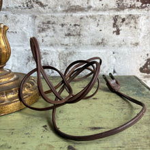 Load image into Gallery viewer, Vintage 1960s Italian Giltwood Candlestick Table Lamp – Made in Italy – Rewired