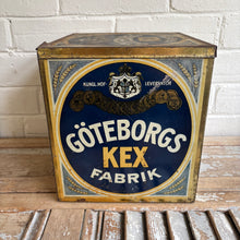 Load image into Gallery viewer, Rare Swedish Shop Counter Biscuit Tin — Göteborgs KEX Fabrik c.1910-1920s